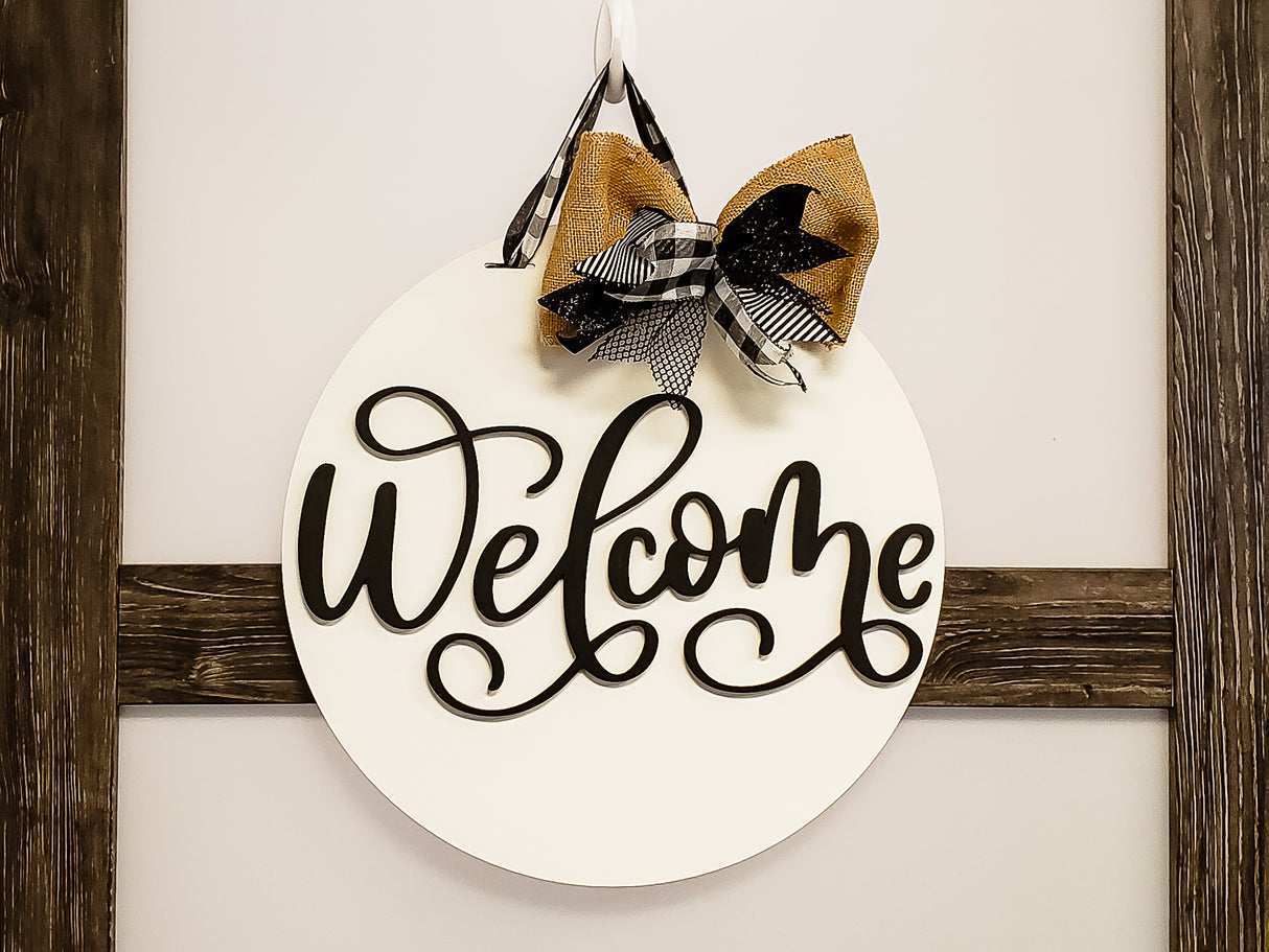 Fancy Welcome Door Hanger - Lvl 1