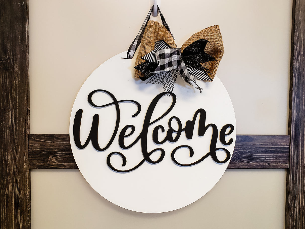 Welcome Door Hanger