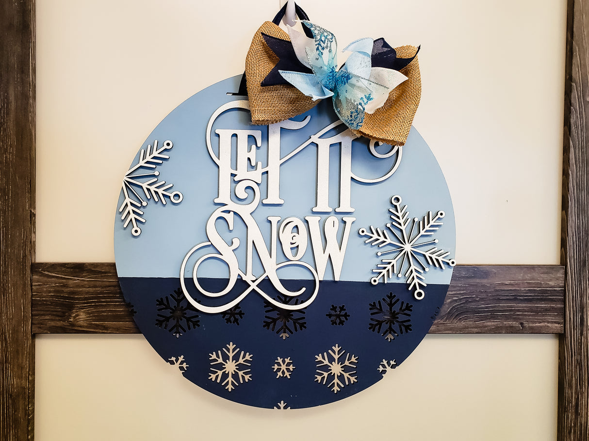 Let it Snow - Blue