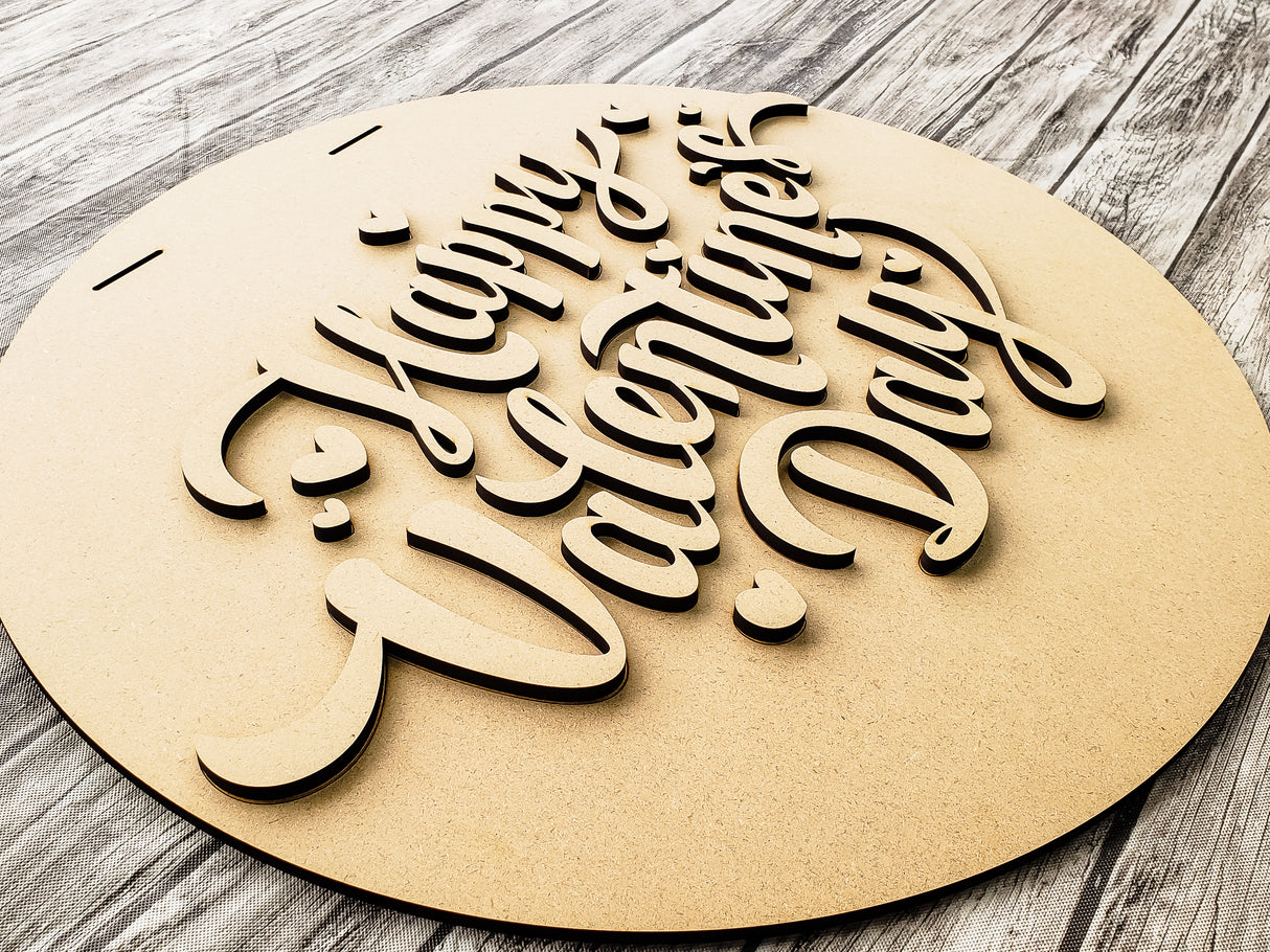 Happy Valentine's Day Big Door Hanger - LEVEL 1