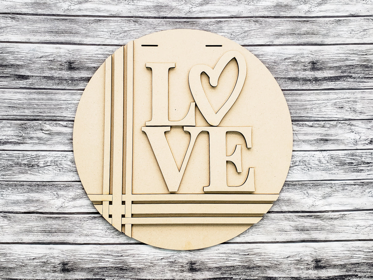 Love Stripes Door Hanger - LEVEL 1