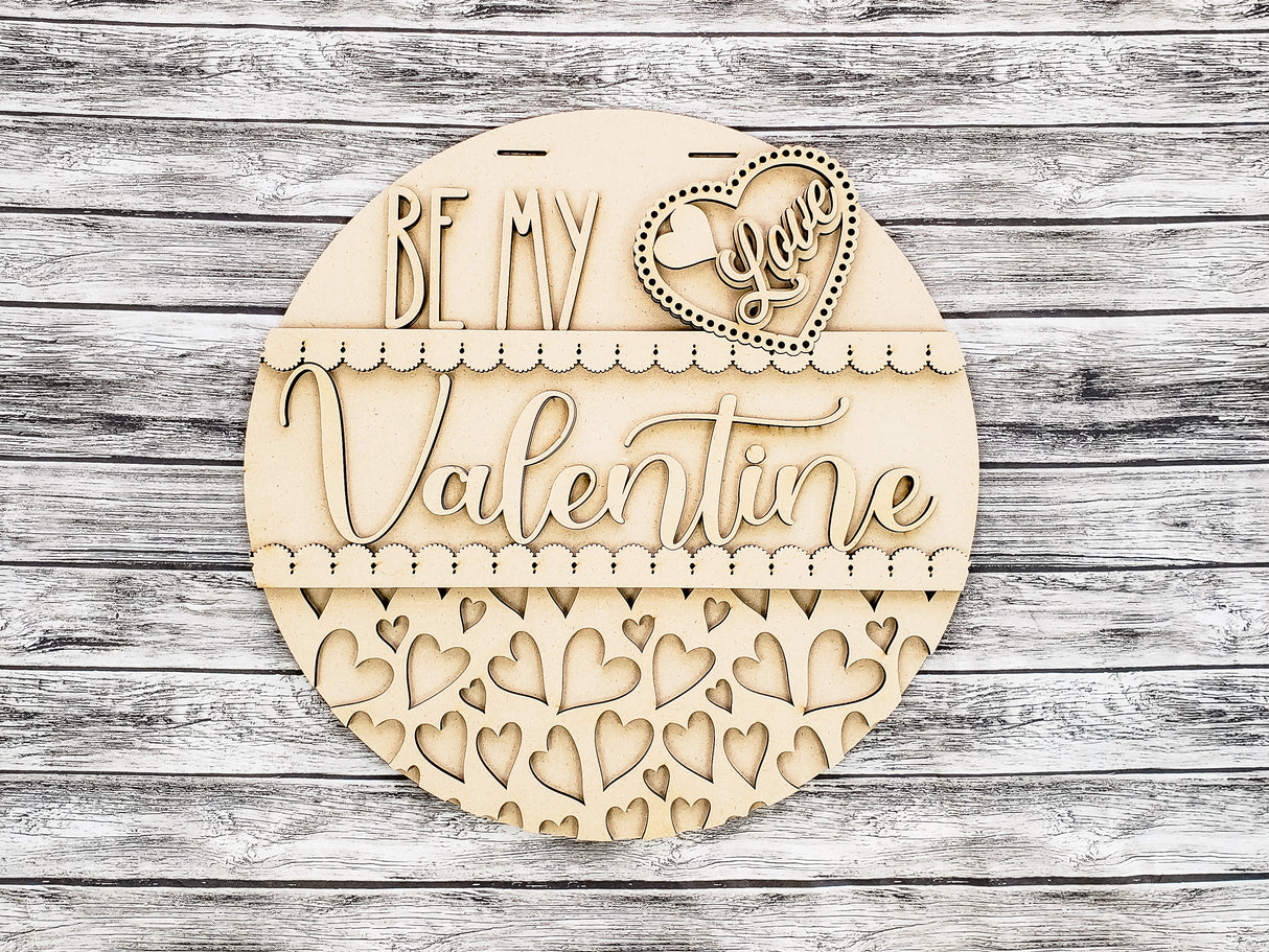 Be My Valentine Hearts Door Hanger - Lvl 1