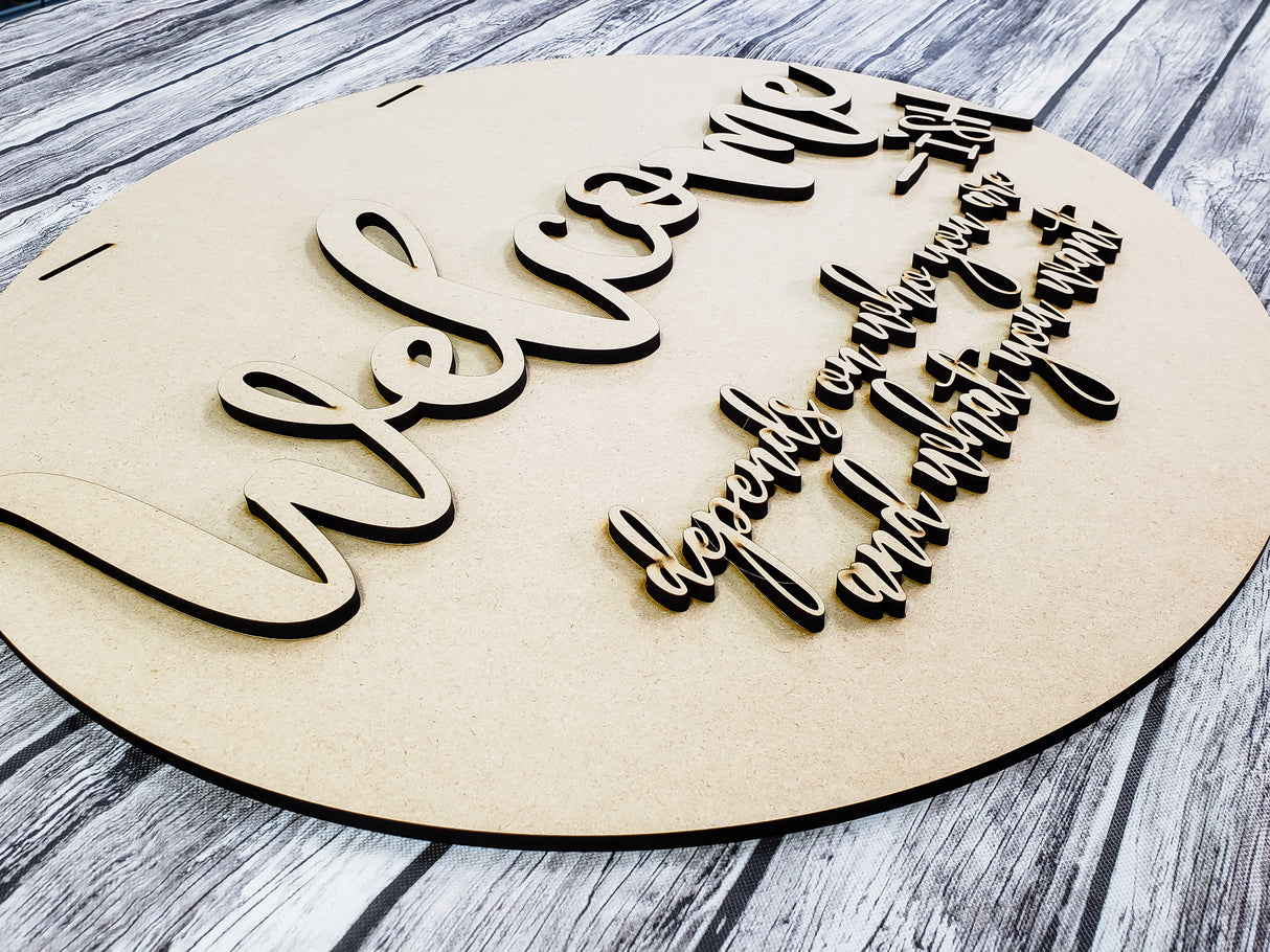 Welcome-ish Door Hanger - Lvl 1