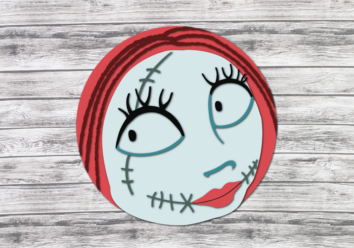 Sally Halloween Door Hanger SVG