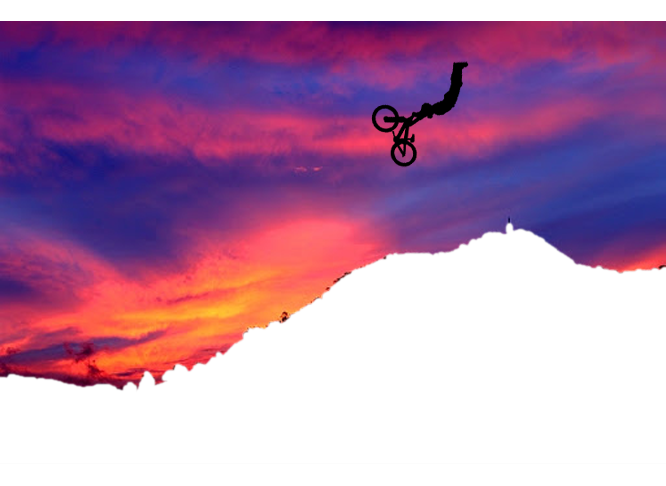 Mountain Bike Superman Air Cliff PNG