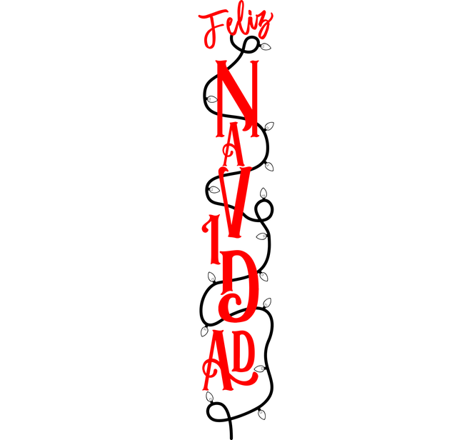 Feliz Navidad Welcome Sign SVG