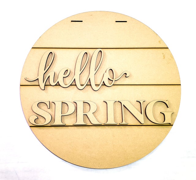 3D hello SPRING Door Hanger kit