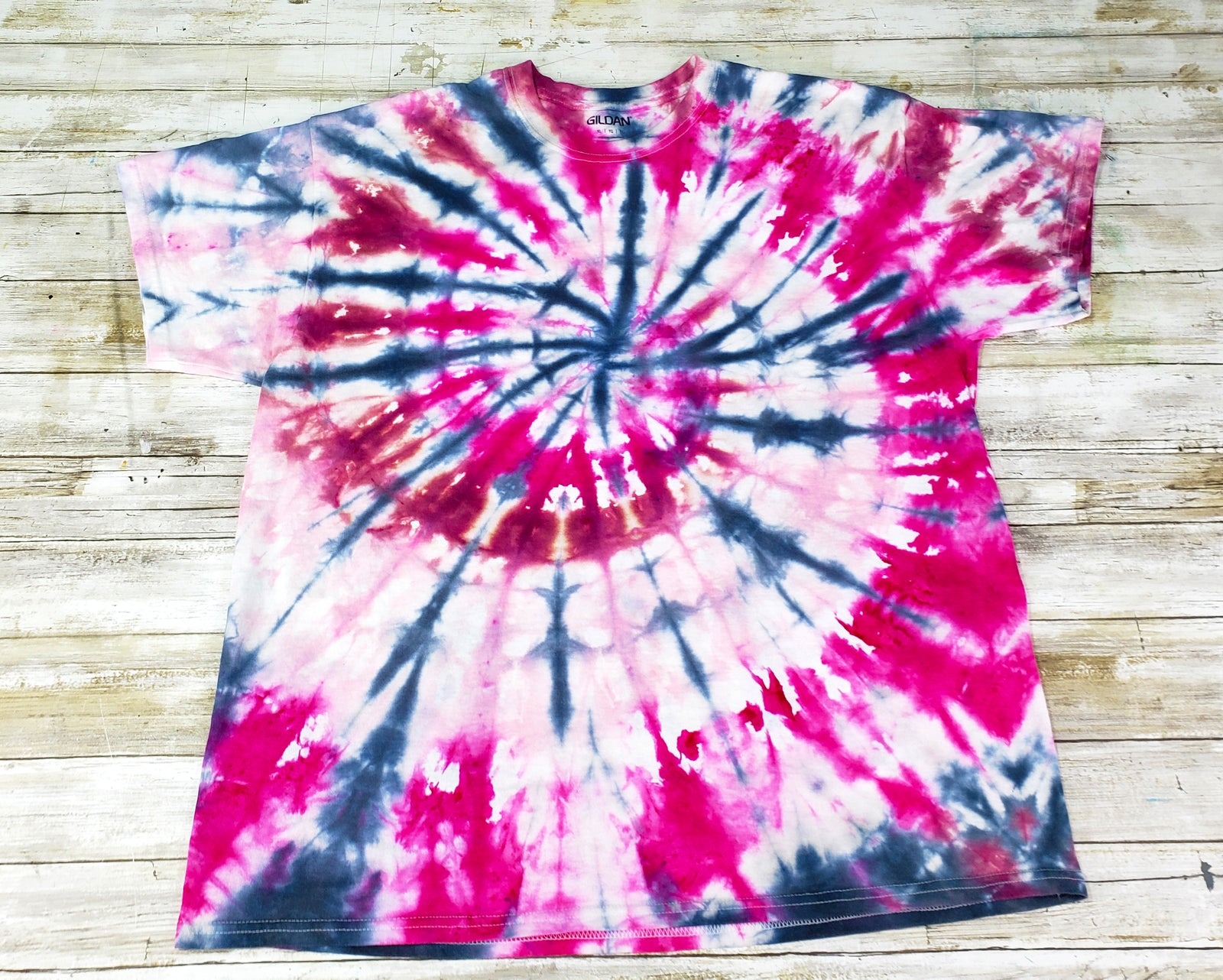 Reverse Tie Dye with Bleach and Color