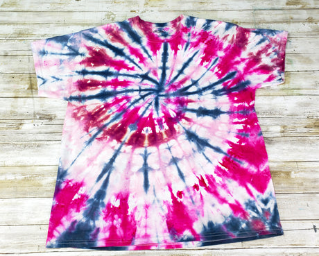 Reverse Tie Dye with Bleach and Color