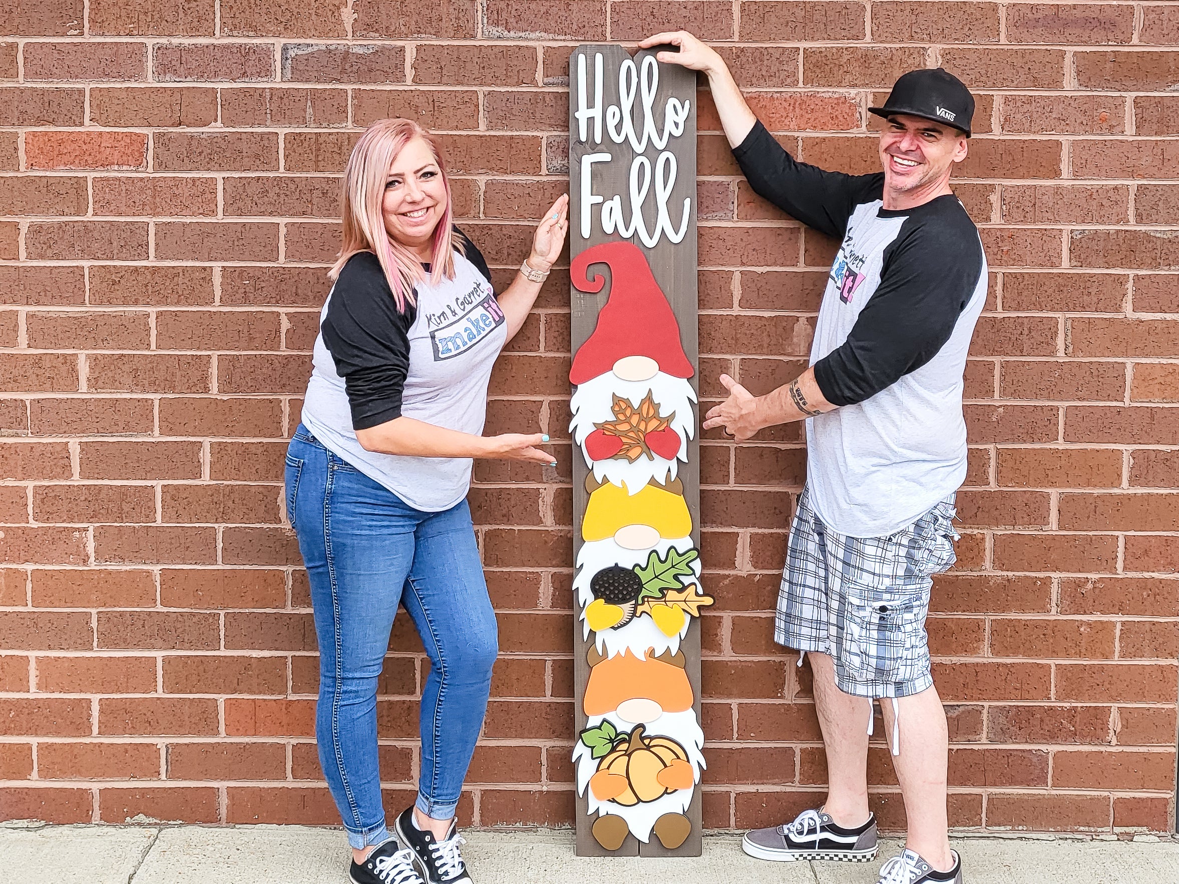 No Tools DIY Front Porch Welcome Sign Porch Leaner Gnome Fall