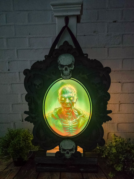 How to Make a Laser Cut Haunted Mirror with UV Printing and LED Lights