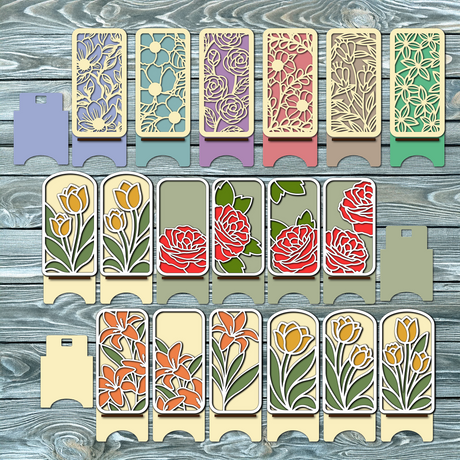 NEW MASTER IT EXCLUSIVE: Layered Floral Phone Stand SVG Bundle