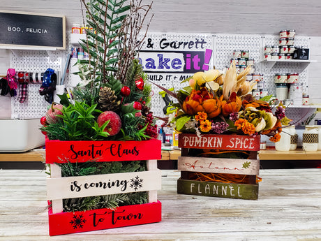 DIY Fall and Winter Holiday Centerpieces