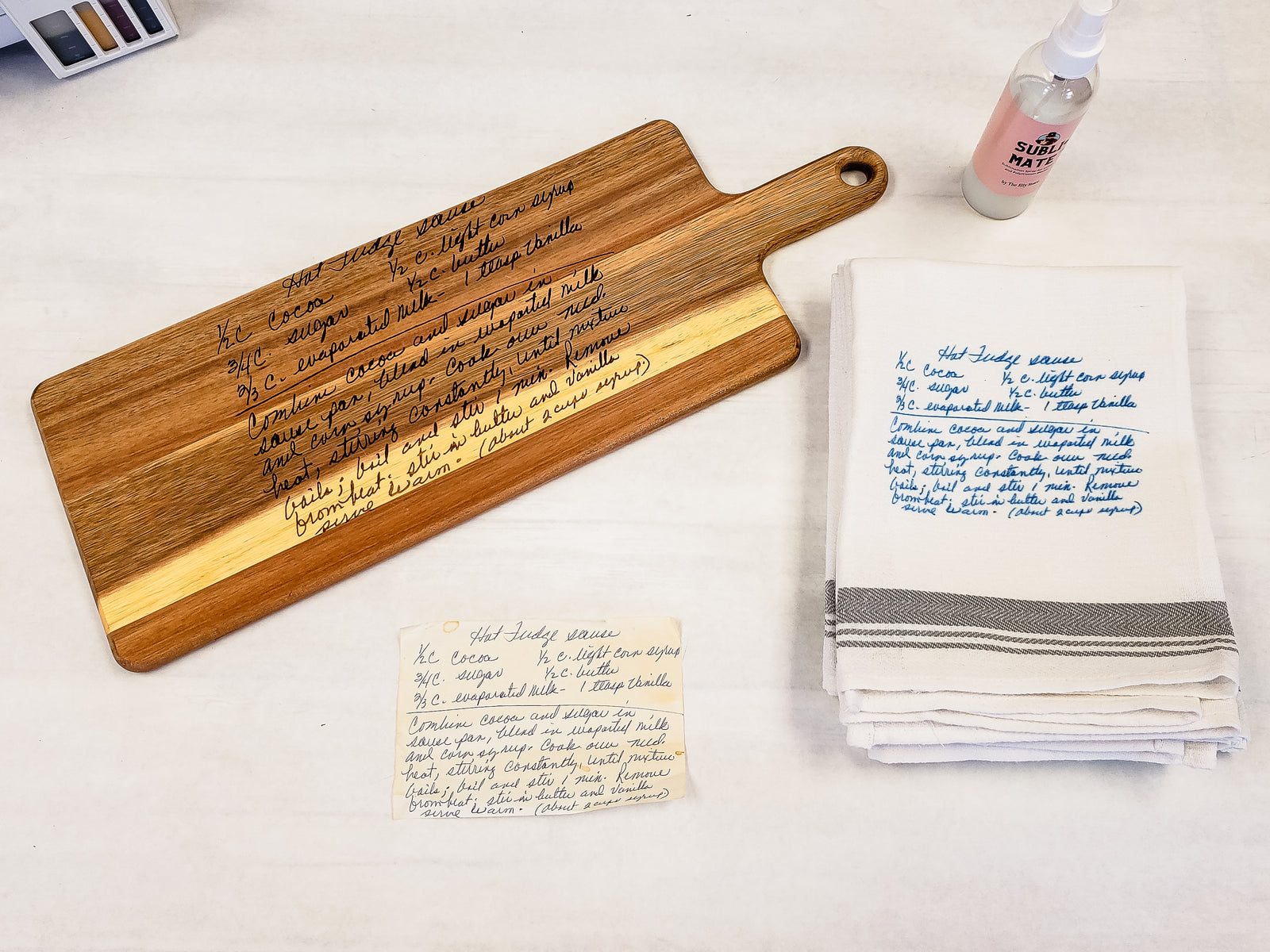 DIY Handwritten Recipe Laser Engrave With Photoshop and Glowforge