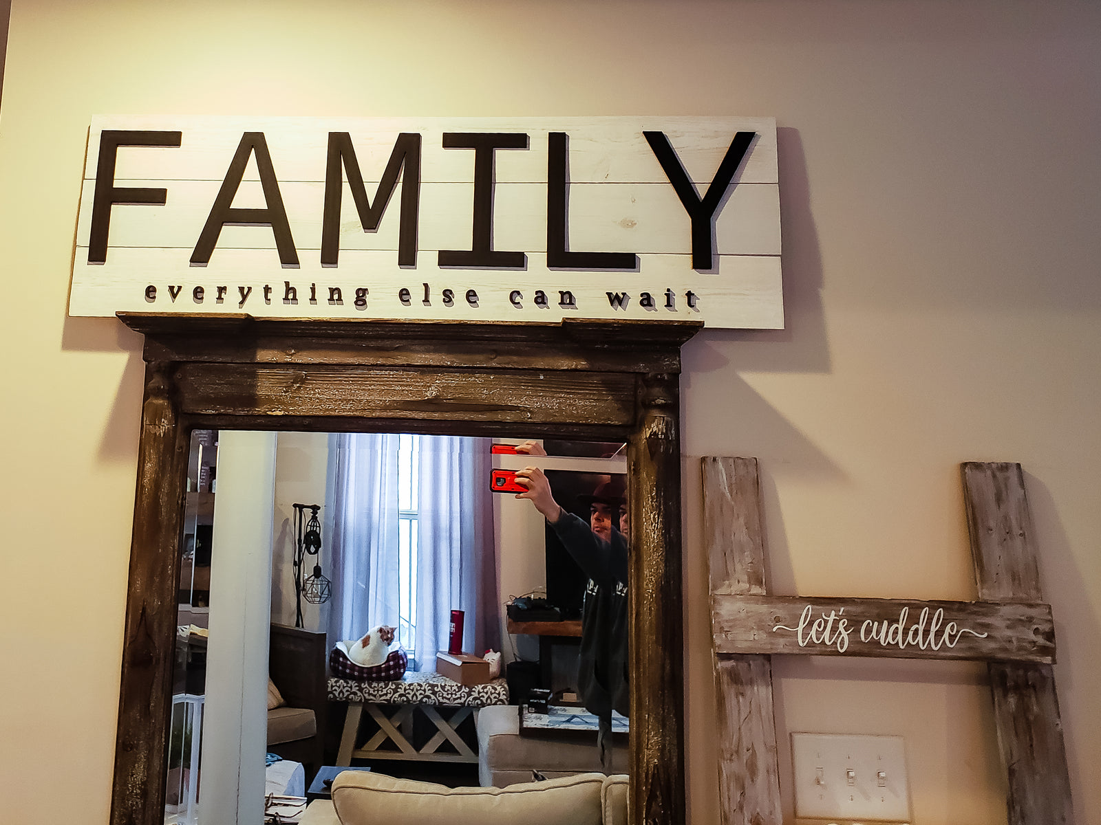 Easiest Biggest Glowforge Farmhouse Sign Yet!