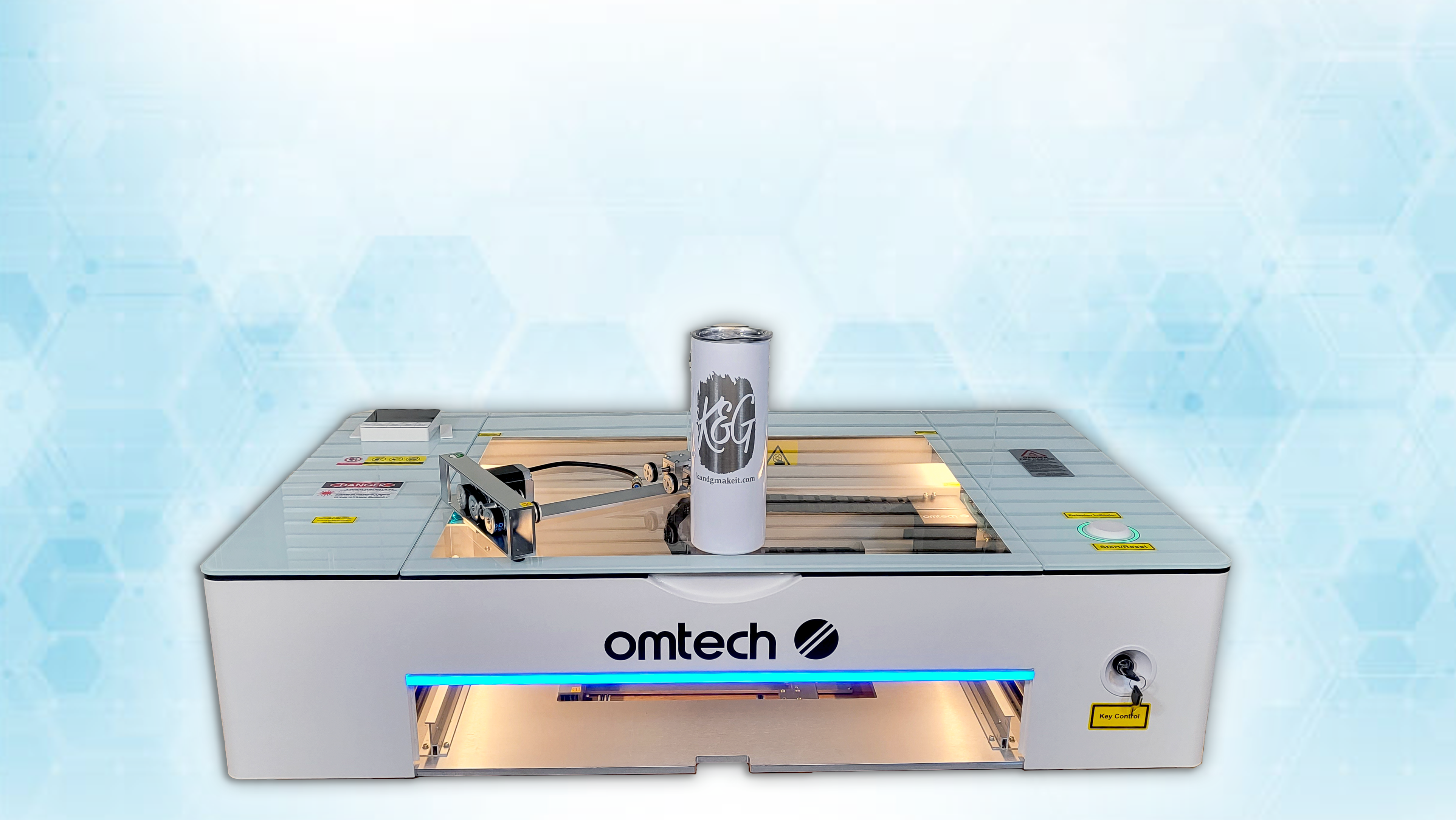 Rev Up Your Laser Engraving Game with the OMTECH Polar Laser Engraver – Kim  & Garrett Make It!
