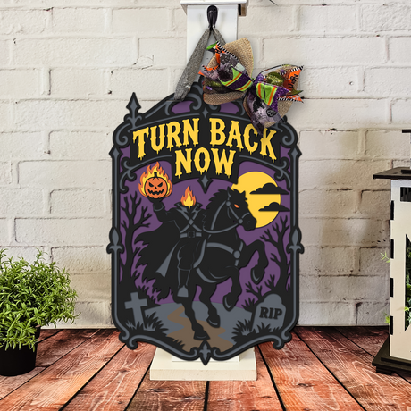 Turn Back Now Headless Horseman Door Hanger SVG Is Live!