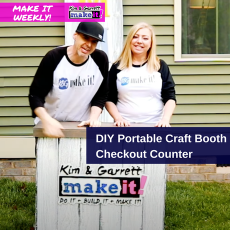 DIY Portable Craft Booth Checkout Counter
