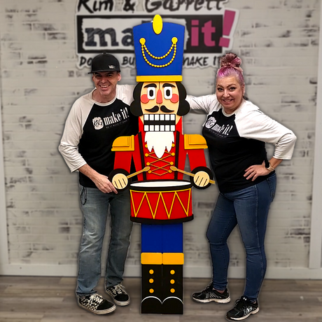Christmas Nutcracker Porch Leaner | DIY Welcome Sign