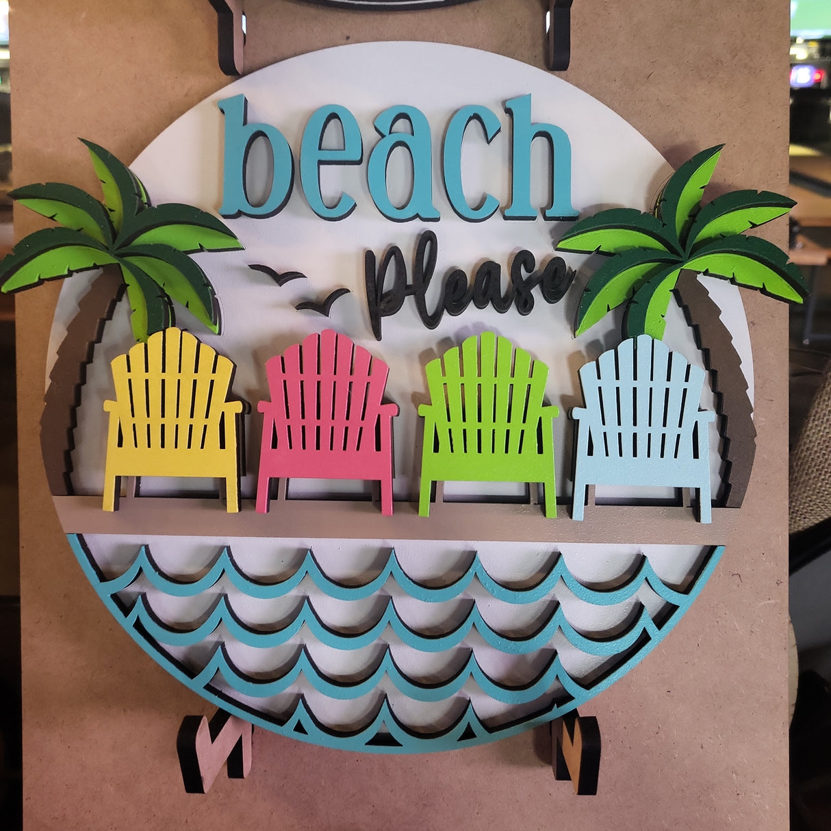 10" Tabletop Beach Please