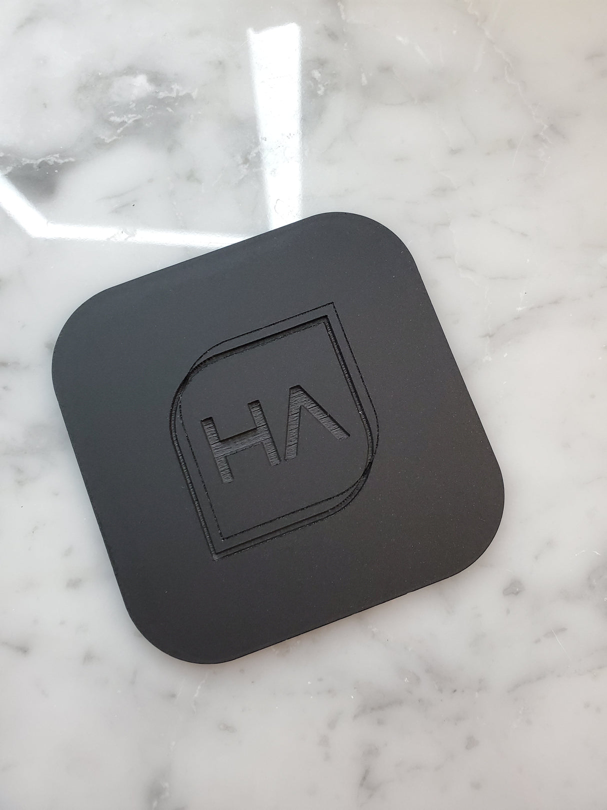 1/8" Black Matte One Side / Shiny One Side Cast Acrylic Sheet