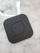 1/4" Black Matte One Side Shiny One Side Cast Acrylic Sheet