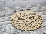 Welcome Leopard Print Bottom Door Hanger - Lvl 1