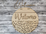 Welcome Leopard Print Bottom Door Hanger - Lvl 1
