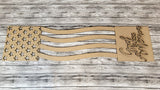Flag God Bless America Vertical Porch Leaner DIY Unfinished Kit