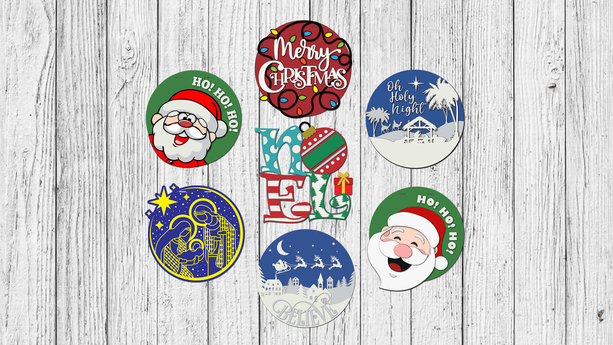 Christmas Ornament Bundle 10 SVG