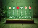 Mom Grandma Garden Acrylic LED Tabletop Stander SVG