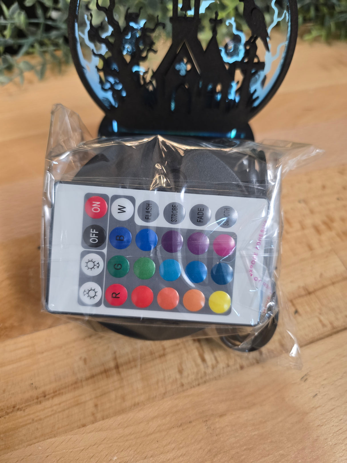 RGB LED Night Light Base with Remote