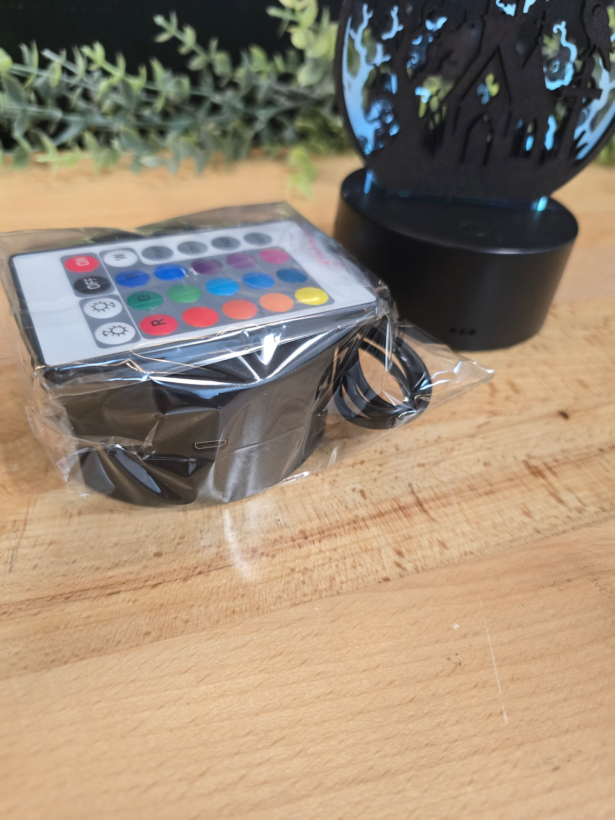 RGB LED Night Light Base with Remote