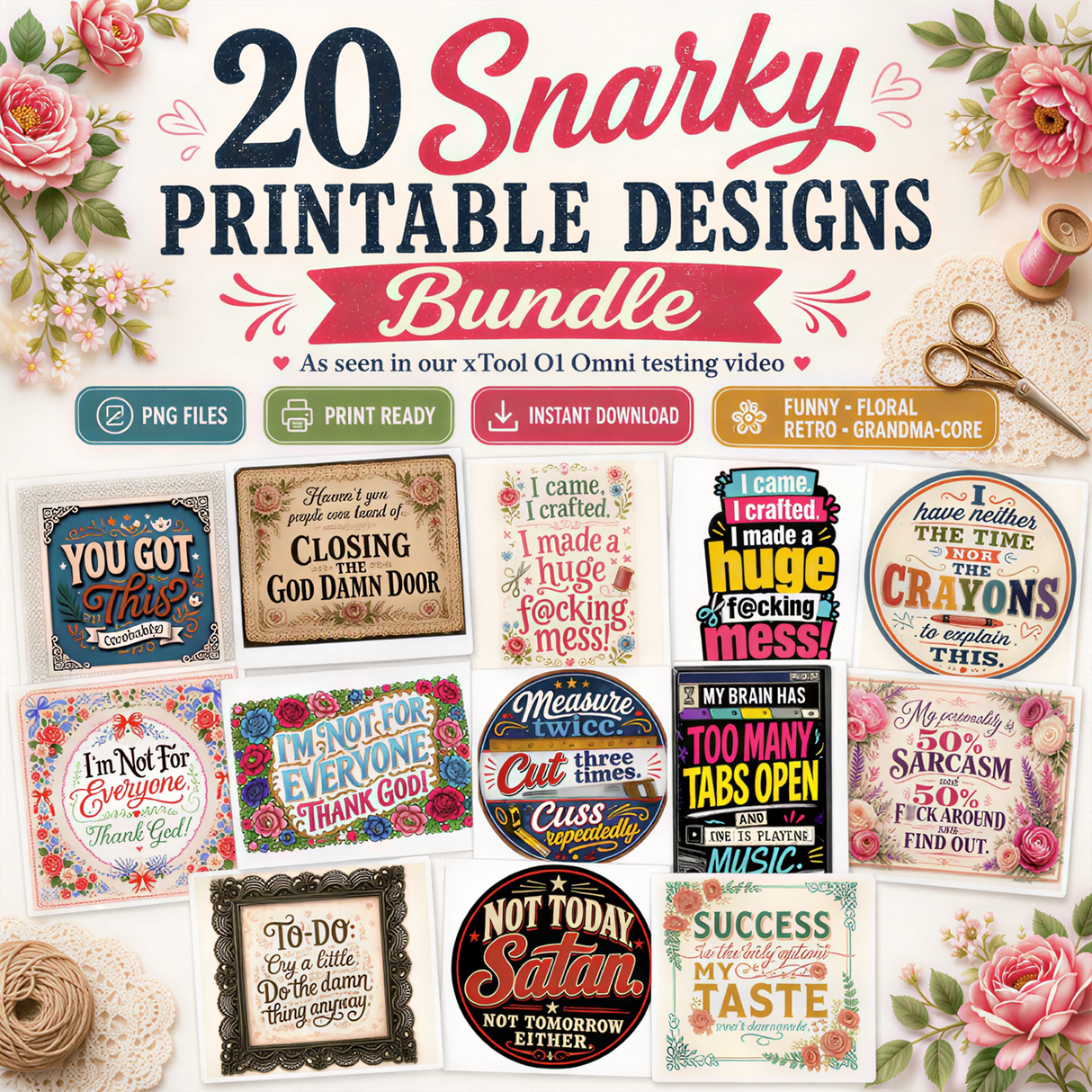 The O1 Omni Test Collection: 20 Funny & Snarky Print Files