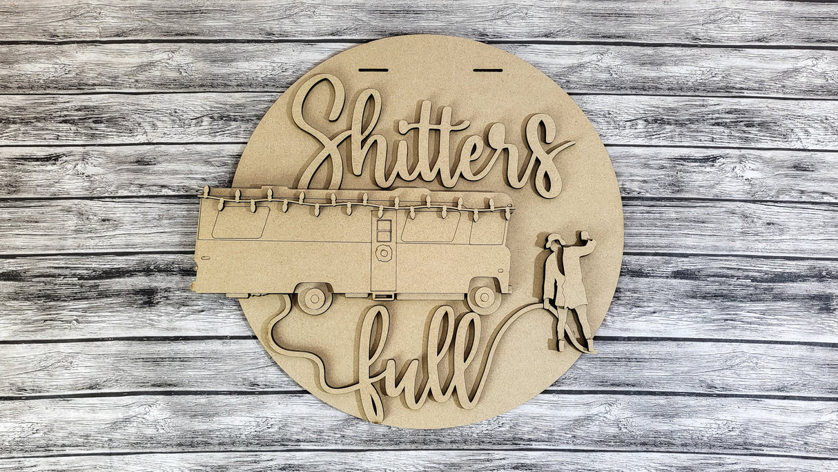 Cousin Eddie Sh!tter's Full RV Door Hanger - Lvl 2