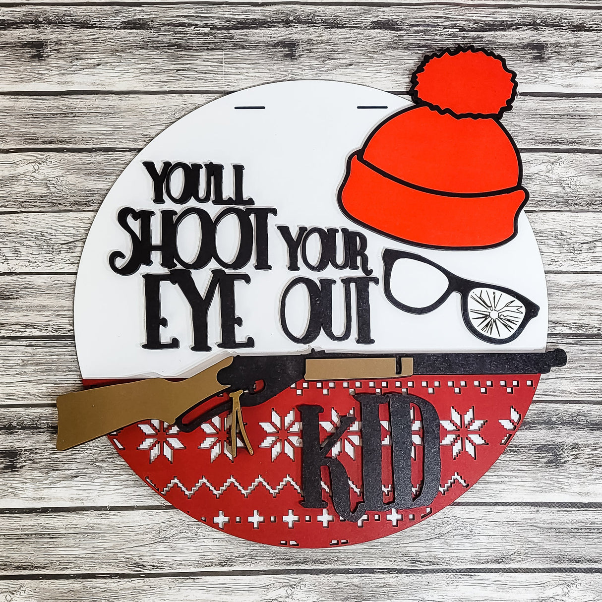 You'll Shoot Your Eye Out Kid Ralphie Door Hanger  - LEVEL 2