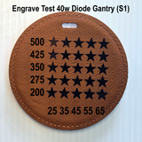 Leatherette Golf Bag Tag & Tee Holder Blank