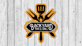 Backyard Bar and Grill Door Hanger SVG
