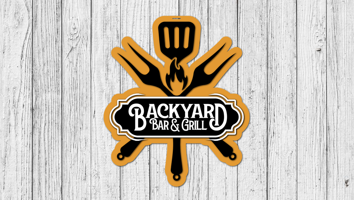 Backyard Bar and Grill Door Hanger - Lvl 2