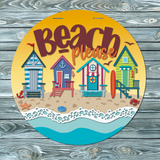 Beach Please Bungalows Door Hanger SVG
