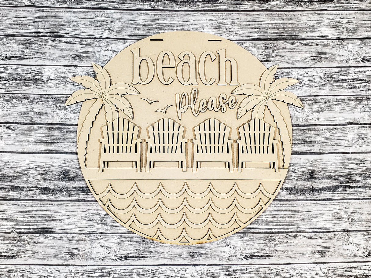 Beach Please Door Hanger - Lvl 2