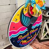 Beach Please I'm a Mermaid Door Hanger - Lvl 2
