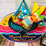 Beach Please I'm a Mermaid Door Hanger - Lvl 2