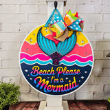 Beach Please I'm a Mermaid Door Hanger - Lvl 2