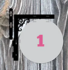 Custom Craft Booth Hanging Sign for Pop-Up Tents Double-Sided UV Printed Round Market Sign with Hanger