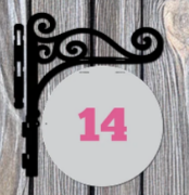 Custom Craft Booth Hanging Sign for Pop-Up Tents Double-Sided UV Printed Round Market Sign with Hanger