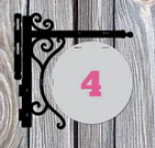 Custom Craft Booth Hanging Sign for Pop-Up Tents Double-Sided UV Printed Round Market Sign with Hanger