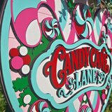 Candy Cane Lane Door Hanger SVG