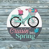 Cruisin' Into Spring Door Hanger SVG