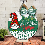 Dear Santa It Was The Gnome Trees Door Hanger - DIY Unfinished Kit - Lvl 2